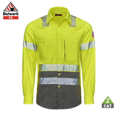 Camisa Alta visibilidad ignífuga Bulwark FR QS50